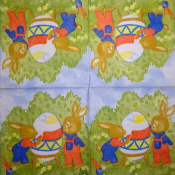 184 Rabbits:  unnatürlich - 3-ply - 35x35 cm